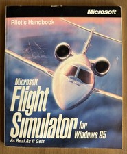 Microsoft Flight Simulator Windows 95 Pilot  s Handbook Manual Only 1996 Vintage
