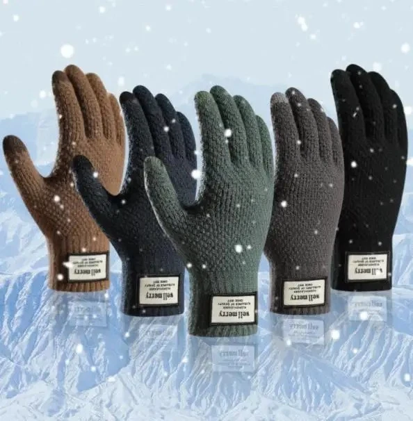 Thermo Strickhandschuhe Winterhandschuhe ❄️ Unisex👫Handschuhe Weich & Warm🌡🔥 - Bild 2 von 4