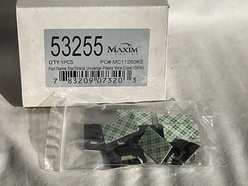 Maxim StarStrand Universal Plastic Wire Clips (10 PK) 53255 Clips 10 pack - Picture 2 of 4