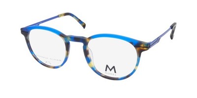 NEW MOREL NOMAD 40199N EYEGLASS FRAME FULL-RIM BLUE PLASTIC SQUARE MENS