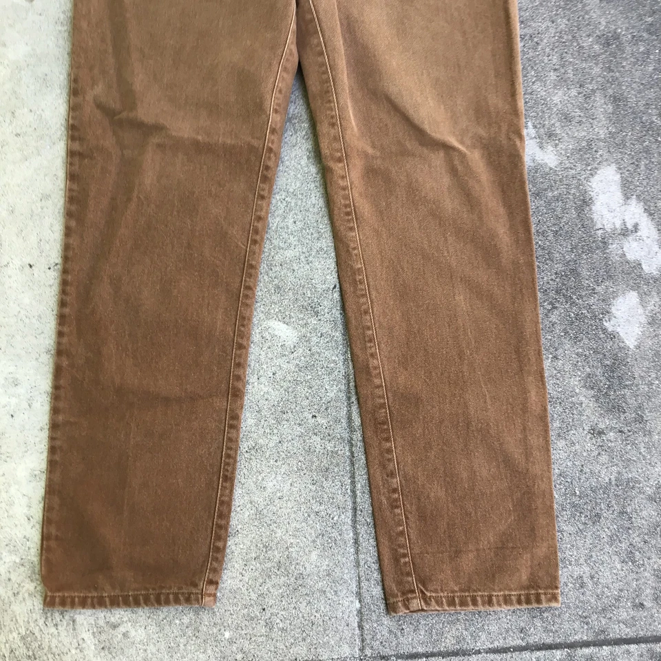 Vintage Guess by George Marciano Men Size 40 Brown Jeans Pants 38 x 33 USA Made - Image 4 of 4