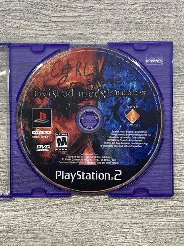 Twisted Metal: Black PlayStation 2 PS2 - Disc Only! Tested & Very Nice!