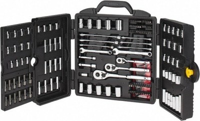 Stanley Socket Set: Deep Standard 170 Pc 1/2 1/4 3/8'' Drive 4 Point 96-011