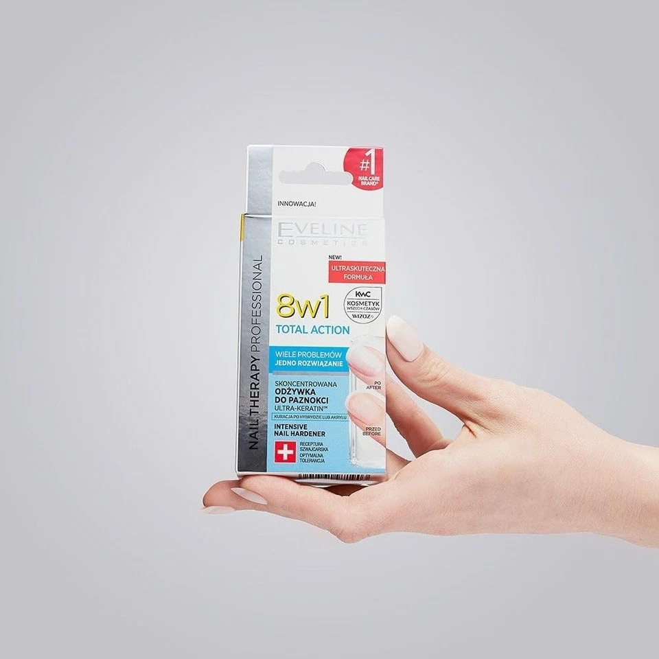 Thérapie pour les ongles - Conditionneur Intensif 8 en 1 TOTAL ACTION 12ml - Photo 3/3