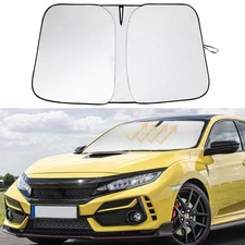 Windshield Sun Shade For Honda Civic 2016-2021 Foldable Sun Visor Blocks UV Rays