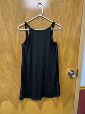 Fashion nova - women's black spaghetti strap dress - size large