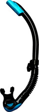 TUSA SEMI DRY SNORKEL scuba dive equipment GIFT BLUE/BLACK SP170 travel vacation