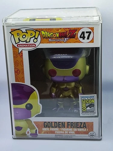 Funko Pop! Vinyl 2015 SDCC Dragon Ball Z Golden Frieza #47 + Hard Pop Protector