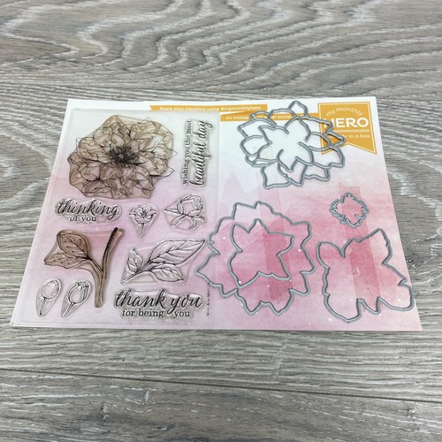 Hero Arts My Monthly Hero Kit April 2016 Floral Flowers Stamps Dies HTF