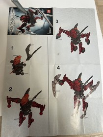 Lego Bionicle 8691 Antroz & 8947 Radiak figures with instructions