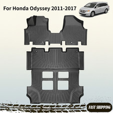 3 Row Liners Custom Floor Mats Kit For Honda Odyssey 2011-2017 Tpe All-weather