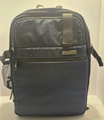 Duchamp London Expandable Carry-On Travel Backpack Suitcase USB Navy Blue EUC