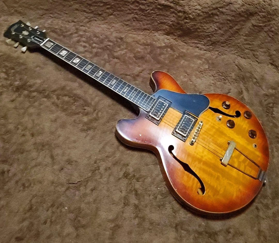 Guitarra semiacústica rara Elk SAG-540 Sunburst USADA