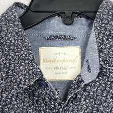 Original weatherproof vintage Men’s Large s/s blue Fireworks pattern 100% cotton