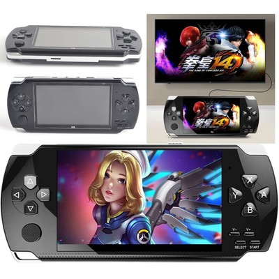 X6 Handheld Spielkonsole mit 1000 Spiele 4.3'' Kinder Video Retro Game Consoles