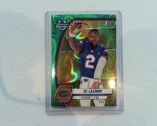 2024 Bowman University Chrome Football DJ Lagway Green Lava Rookie Card #16/99