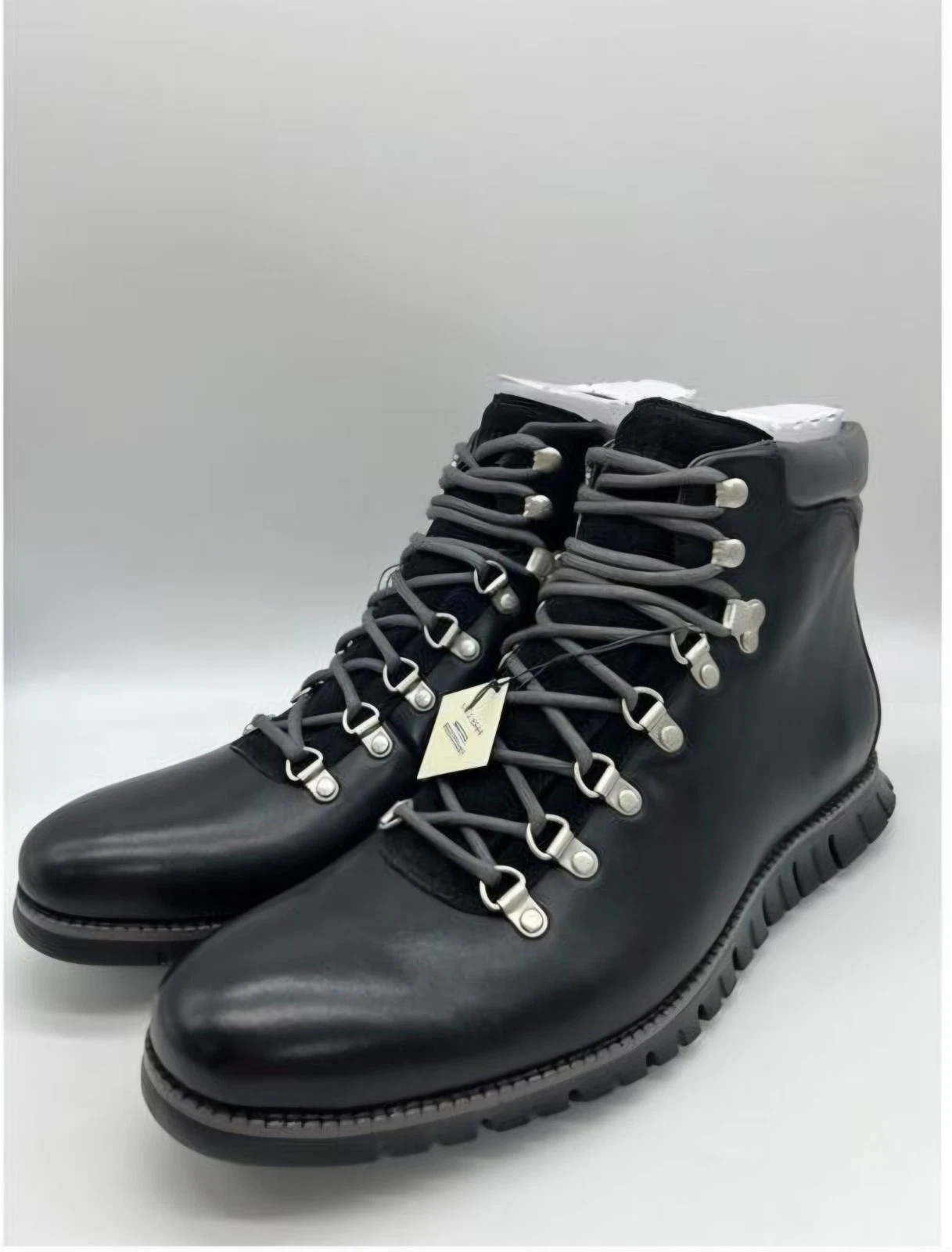 Cole Haan Zerogrand Men's Hiking Boots - Black Leather C35594 Size 13