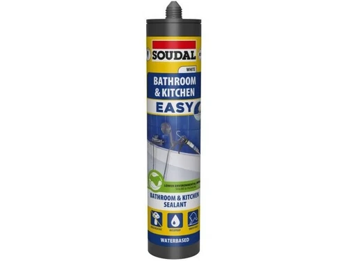 12X SOUDAL BATHROOM & KITCHEN EASY SANITARY SEALANT MOULD RESISTANT 290ML