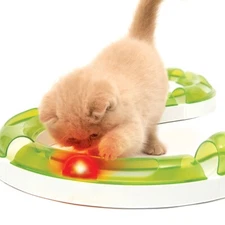 Catit Senses 2.0 Fireball Interactive Cat Toy - Paw-Activated LED Circuit Ball