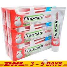 Fluocaril Toothpaste Bi-Fluore Original 2 Fluorides Actions 200g w Toothbrush x6