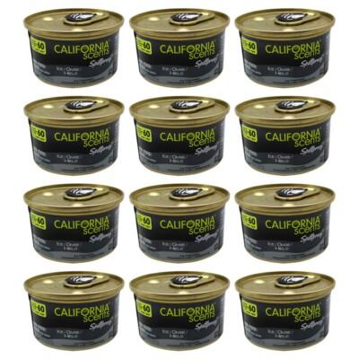 California Scents Spillproof Can   Cool Ice Fragrance (12 Pack)
