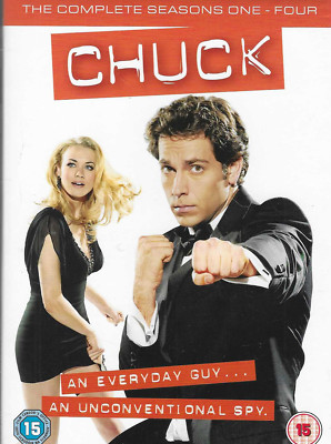 Chuck The Complete Seasons One - Four 20 DVD-Set 2011 Zachary Levi Adam Baldwin