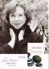 Ulla Hahn autograph, German poet and novelist, signed poster Ulla Hahn autograph, German poet and novelist, signed poster