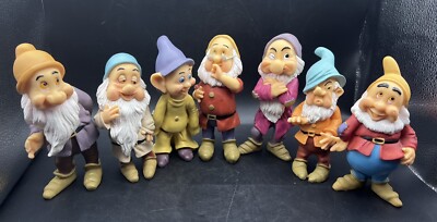Vintage Disney Snow White's 7 Dwarfs Figurines 6