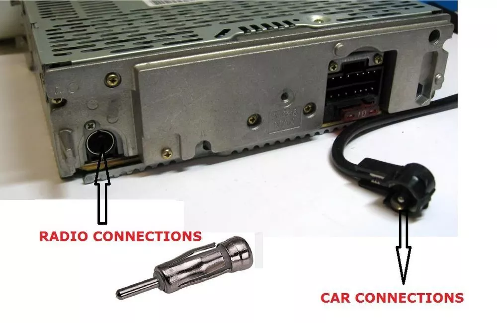 CAR AERIAL ANTENNA ADAPTOR ADAPTER RADIO STEREO ISO to DIN FOR