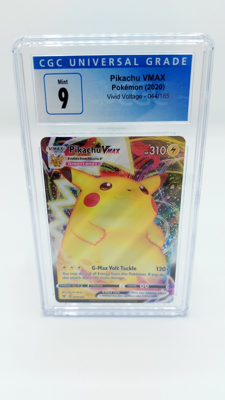 Pokemon TCG Vivid Voltage Pikachu Vmax 44/185 GCG 9 Mint