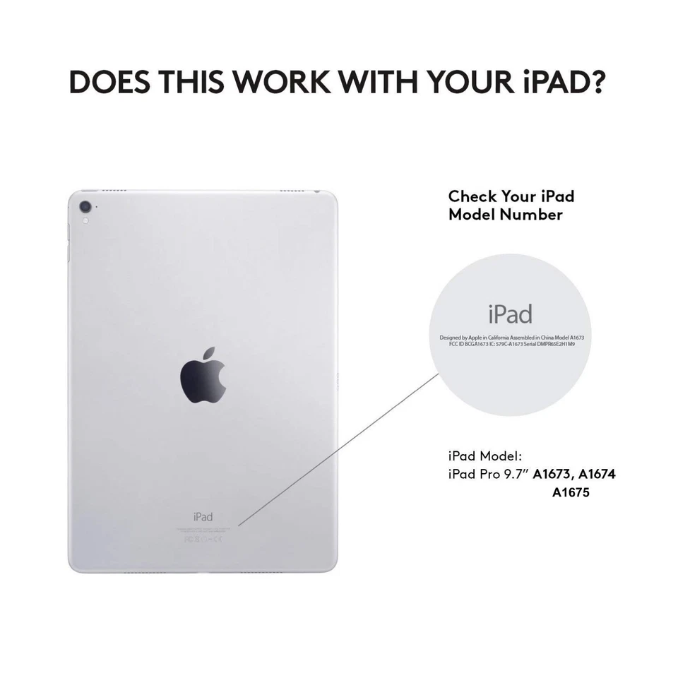 Zagg Slim Book iPad Pro 9.7" Backlit Wireless Keyboard Folio Case Detachable New - Image 2 of 4