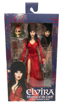 Elvira NECA Figur Mistress of the Dark Actionfigur Sammlerfigur Red Fright & Boo
