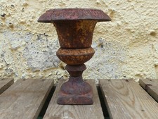 Französiche Amphore Vase  Gusseisen kleine Pflanzenvase antik  13 cm Frankreich