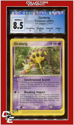 Girafarig graded CGC 8.5 for sale on eBay