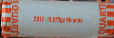 2017 D ATB IOWA Effigy Mounds National Park Quarter BU Roll