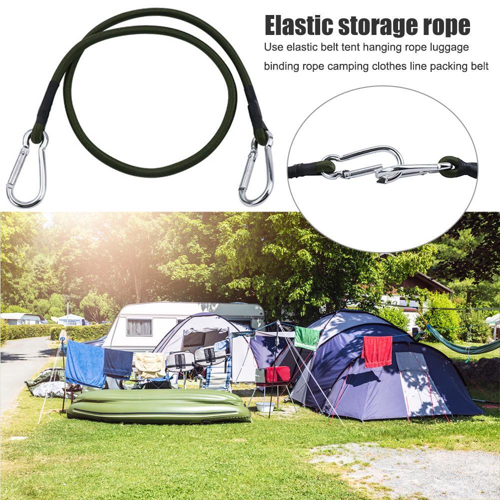 TIESOME 14 Pack Small Bungee Cords With Hooks - 10 Inch Multicolor Elastic Straps For Camping, Bikes, Tarps & Gear