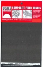 Scale Motorsport 1/20 Comp Carbon Fiber Decal Twill Weave Black on Pewter 1020 x