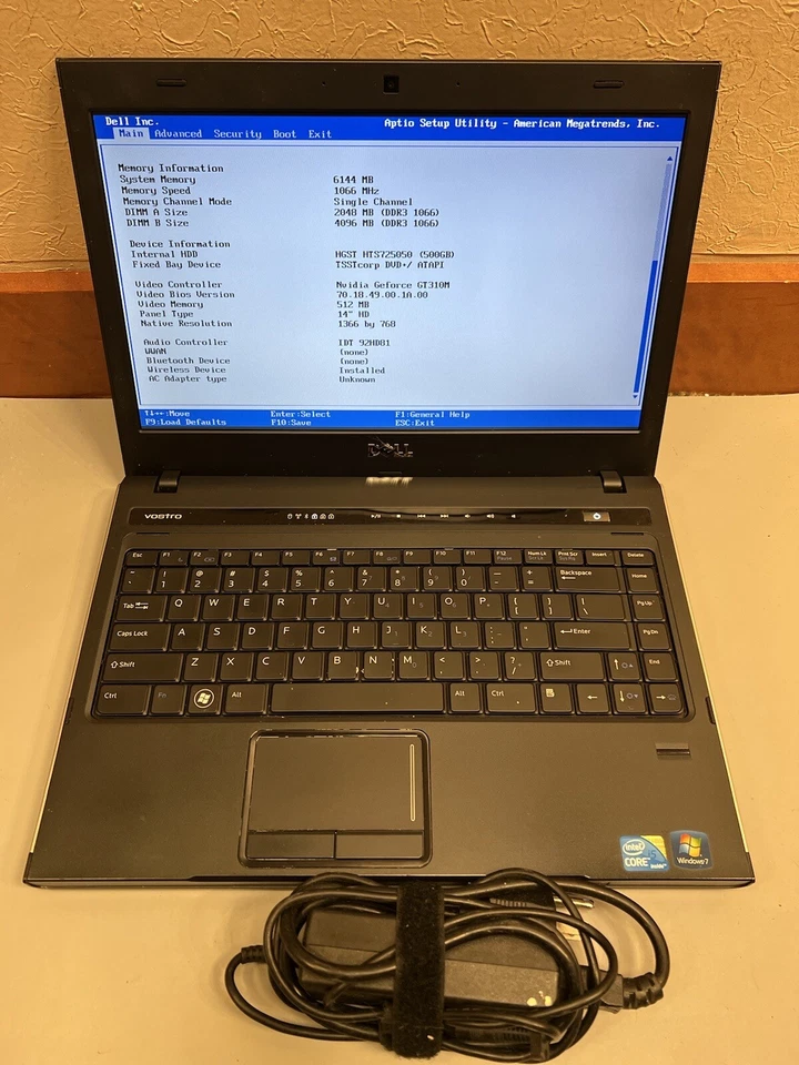Dell Vostro 3400 Intel Core i5 M560 2.66GHz 6GB RAM 500GB HDD WEBCAM NVIDIA  - Image 4 of 4