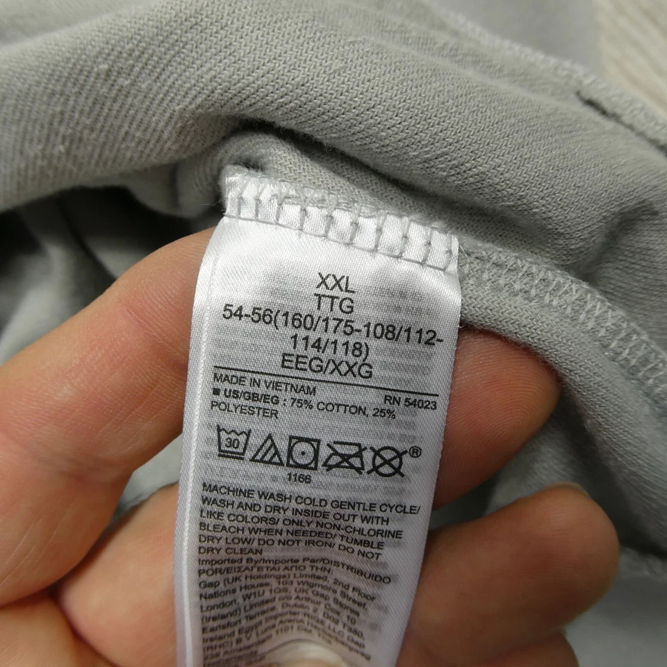 VINTAGE Gap Velour Sweater Womens 2XL Gray Soft Fleece Long Sleeve Sweatshirt — 第 3/4 张图片