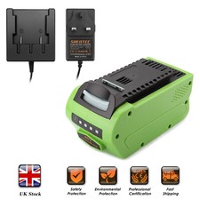 6000mAh 40V Li-ion Battery/Charger For Greenworks G-MAX 29462 29472 20262 21332
