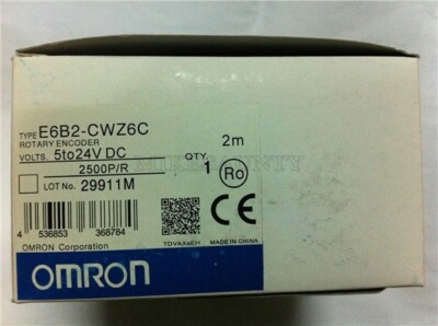 New 1Pcs Rotary Encoder E6B2-CWZ6C 2500P/R 5-24V Dc 2M Omron Plc Module hq