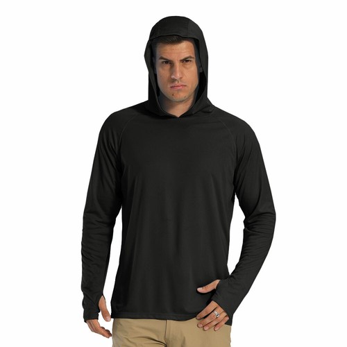 Outdoor Sun protection Shirts Hoodie Mens Anti-UV Performance Tee T-Shirts Tops - Picture 16 of 107