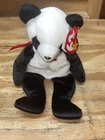 Vintage 1997 Ty Beanie Babies - Fortune Panda P.E. Pellets w/ Tags