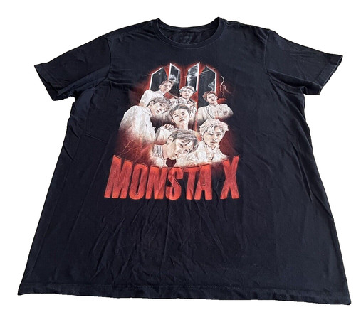 Monsta X Men's Black Large Tee Shirt
