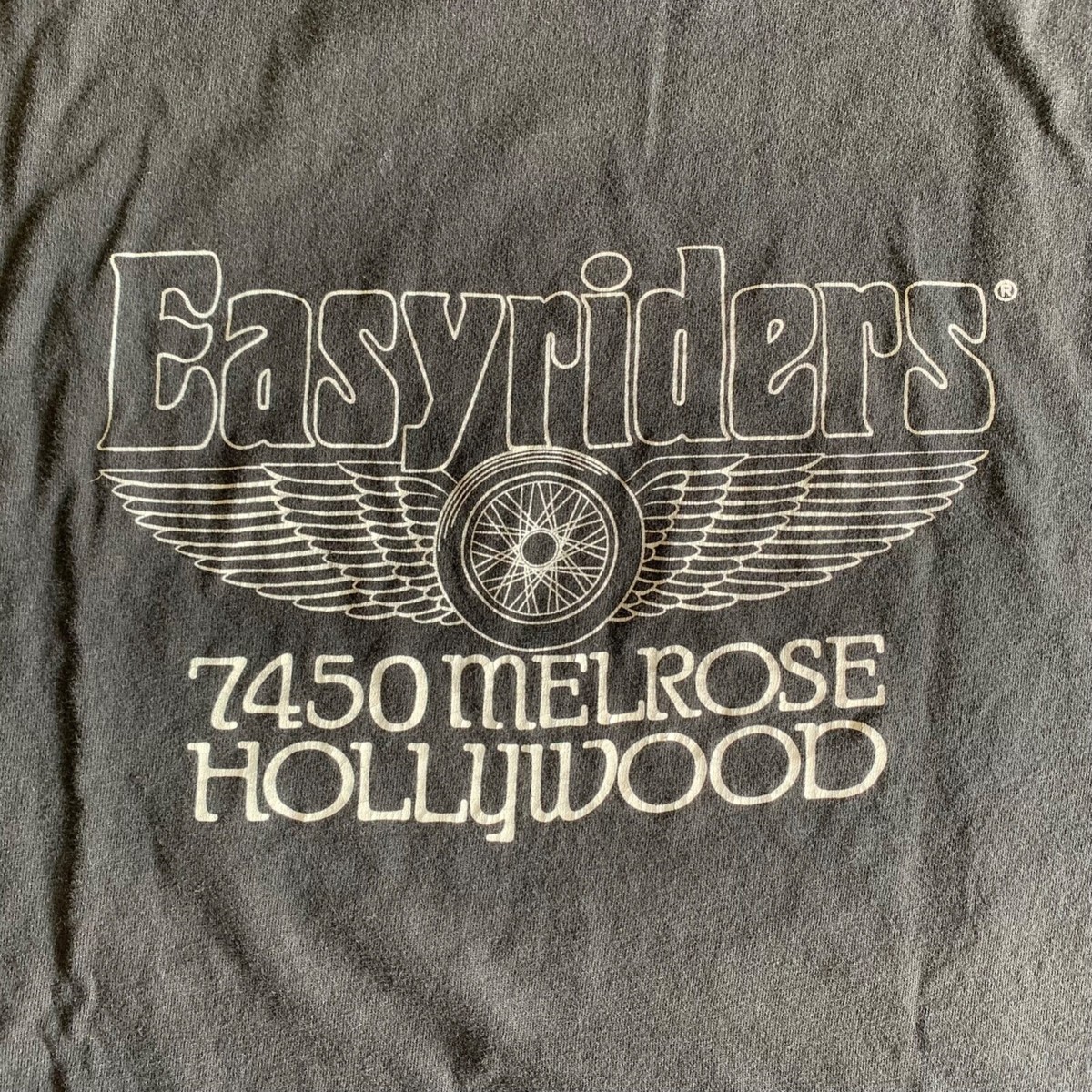 80s VINTAGE EASYRIDERS BIKER T-SHIRT MEN SZ L HOLLYWOOD, CA 