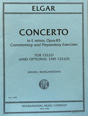 ELGAR: CONCERTO in E Minor, Opus 85 Preparatory Cello Exercises (IMC # 3708)