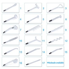 High Frequency Electrode Replace Glass Wand For Anti Aging Ance Facial Skin Care