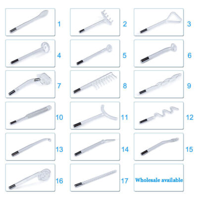High Frequency Electrode Replace Glass Wand For Anti Aging Ance Facial Skin Care