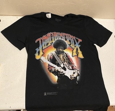 AMERICAN CLASSICS | Men s Small Black Graphic T-Shirt Jimi Hendrix |  Authentic
