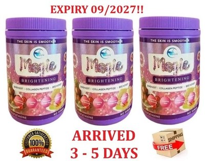 3x Phyto Magic Brightening Collagen Peptide Skin Whitening Supplement FreshStock